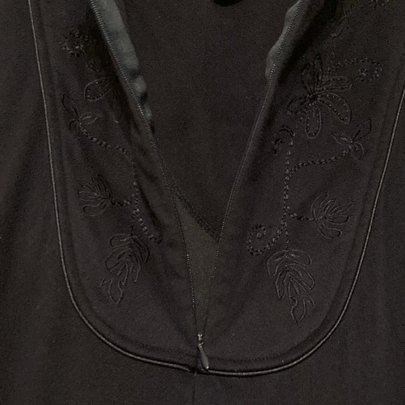 Elegant Navy Long Sleeve house coat robe - Picture 5 of 10